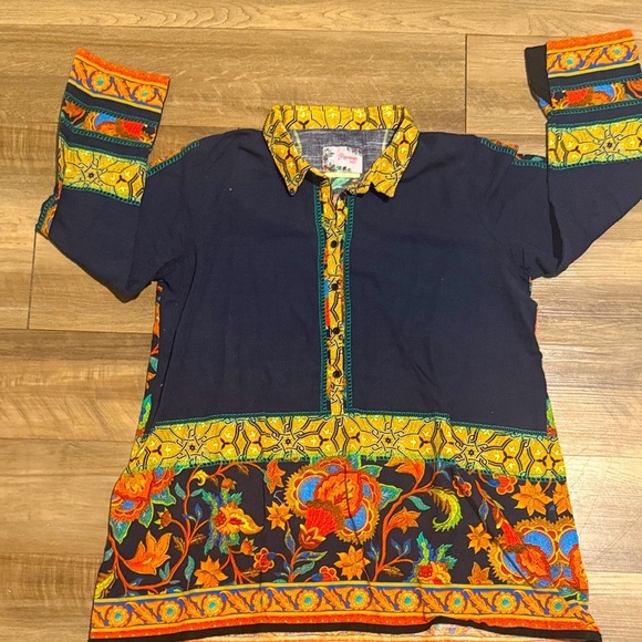 pareesa Tops - Women’s pullover printed blouse size Large by Pareesa Pret